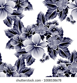 Abstract elegance seamless pattern with floral background
