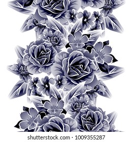 Abstract elegance seamless pattern with floral background