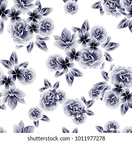 Abstract elegance seamless pattern with floral background