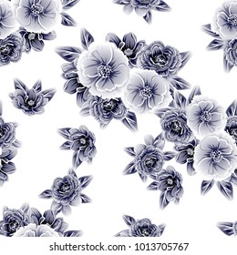 Abstract elegance seamless pattern with floral background