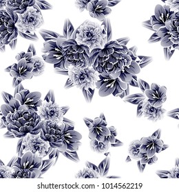 Abstract elegance seamless pattern with floral background