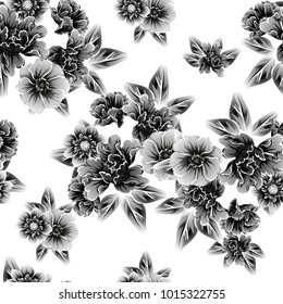 Abstract elegance seamless pattern with floral background