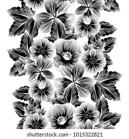Abstract elegance seamless pattern with floral background