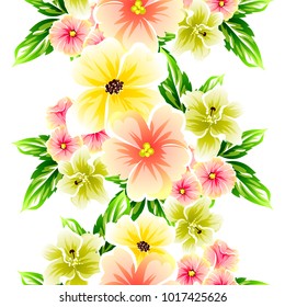 Abstract elegance seamless pattern with floral background