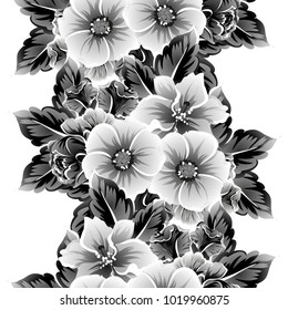 Abstract elegance seamless pattern with floral background