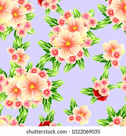 Abstract elegance seamless pattern with floral background