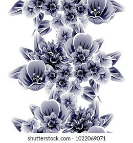 Abstract elegance seamless pattern with floral background