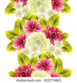 Abstract elegance seamless pattern with floral background
