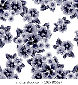Abstract elegance seamless pattern with floral background
