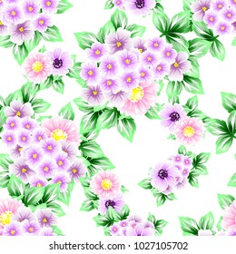 Abstract elegance seamless pattern with floral background