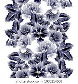 Abstract elegance seamless pattern with floral background