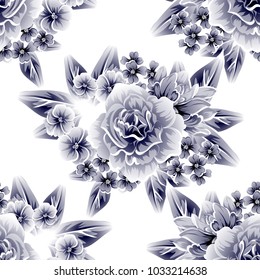 Abstract elegance seamless pattern with floral background