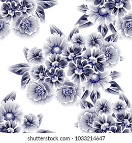 Abstract elegance seamless pattern with floral background