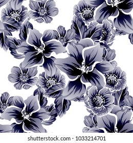 Abstract elegance seamless pattern with floral background