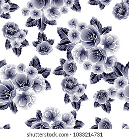 Abstract elegance seamless pattern with floral background