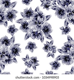 Abstract elegance seamless pattern with floral background