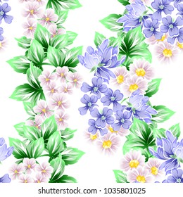 Abstract elegance seamless pattern with floral background