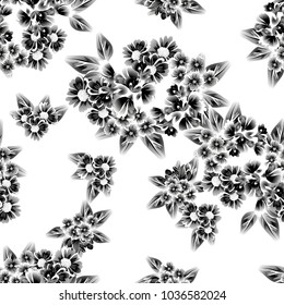 Abstract elegance seamless pattern with floral background