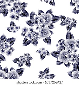 Abstract elegance seamless pattern with floral background Abstract elegance seamless pattern with floral background