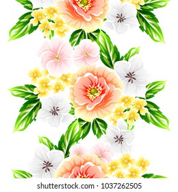 Abstract elegance seamless pattern with floral background