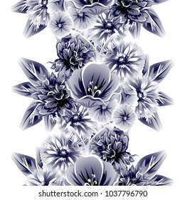 Abstract elegance seamless pattern with floral background