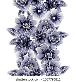 Abstract elegance seamless pattern with floral background