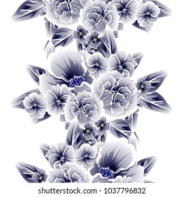 Abstract elegance seamless pattern with floral background