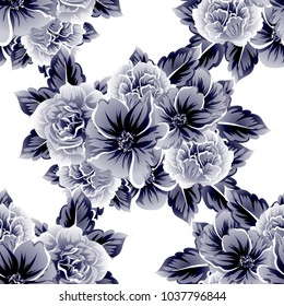 Abstract elegance seamless pattern with floral background