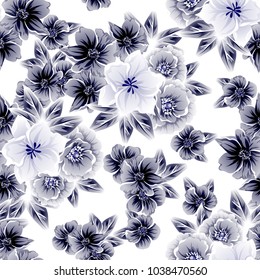 Abstract elegance seamless pattern with floral background