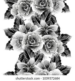 Abstract elegance seamless pattern with floral background