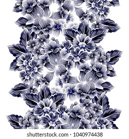 Abstract elegance seamless pattern with floral background