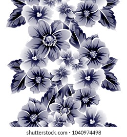 Abstract elegance seamless pattern with floral background