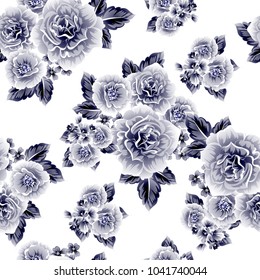 Abstract elegance seamless pattern with floral background
