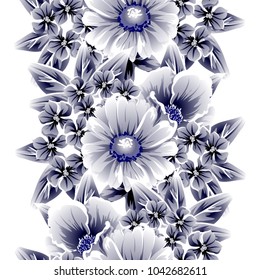 Abstract elegance seamless pattern with floral background
