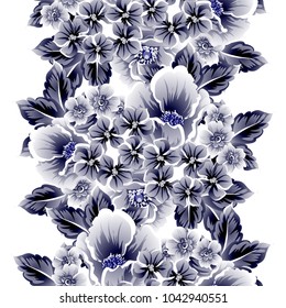 Abstract elegance seamless pattern with floral background