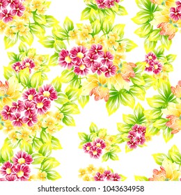 Abstract elegance seamless pattern with floral background