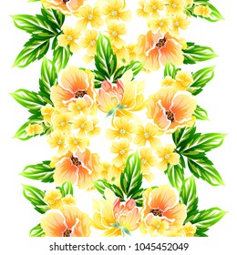Abstract elegance seamless pattern with floral background