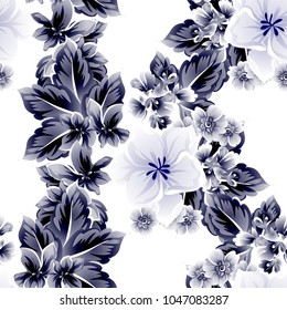 Abstract elegance seamless pattern with floral background