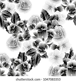 Abstract elegance seamless pattern with floral background