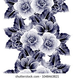 Abstract elegance seamless pattern with floral background