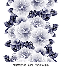 Abstract elegance seamless pattern with floral background