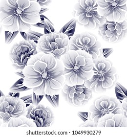 Abstract elegance seamless pattern with floral background