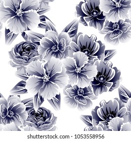 Abstract elegance seamless pattern with floral background