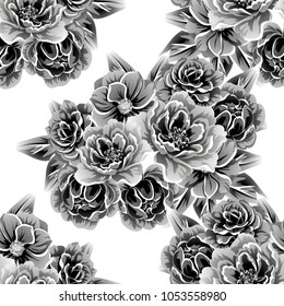 Abstract elegance seamless pattern with floral background