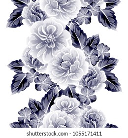 Abstract elegance seamless pattern with floral background