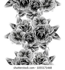 Abstract elegance seamless pattern with floral background