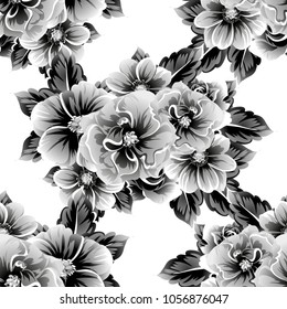 Abstract elegance seamless pattern with floral background