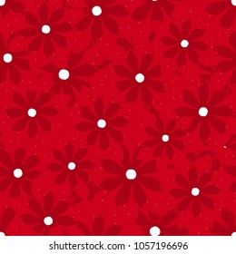 Abstract elegance seamless pattern with floral background