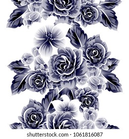 Abstract elegance seamless pattern with floral background