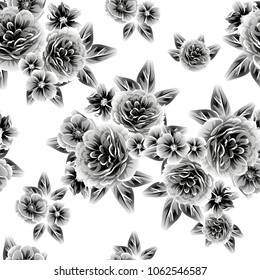Abstract elegance seamless pattern with floral background